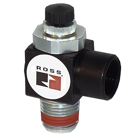Ross Controls Flow Control Valve 19 Series, Standard Profile, Standard Capacity, Knob Adjustment 1968A4018